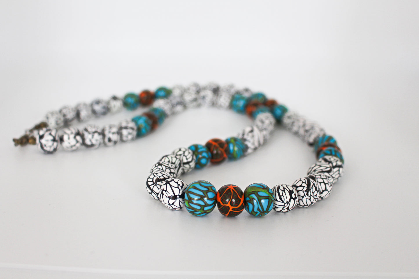 KD-SS005 The "Bliss" Vibrant Hand-Rolled 32 Inch, Gender Neutral Necklace
