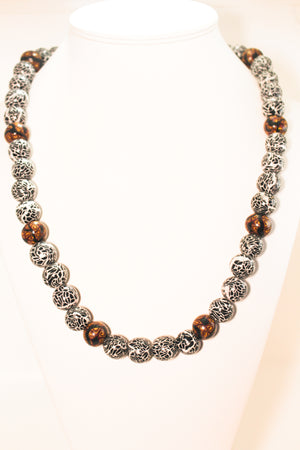 KD-SS007 The "Geode" Hand-Rolled 24 Inch, Gender-Neutral Necklace