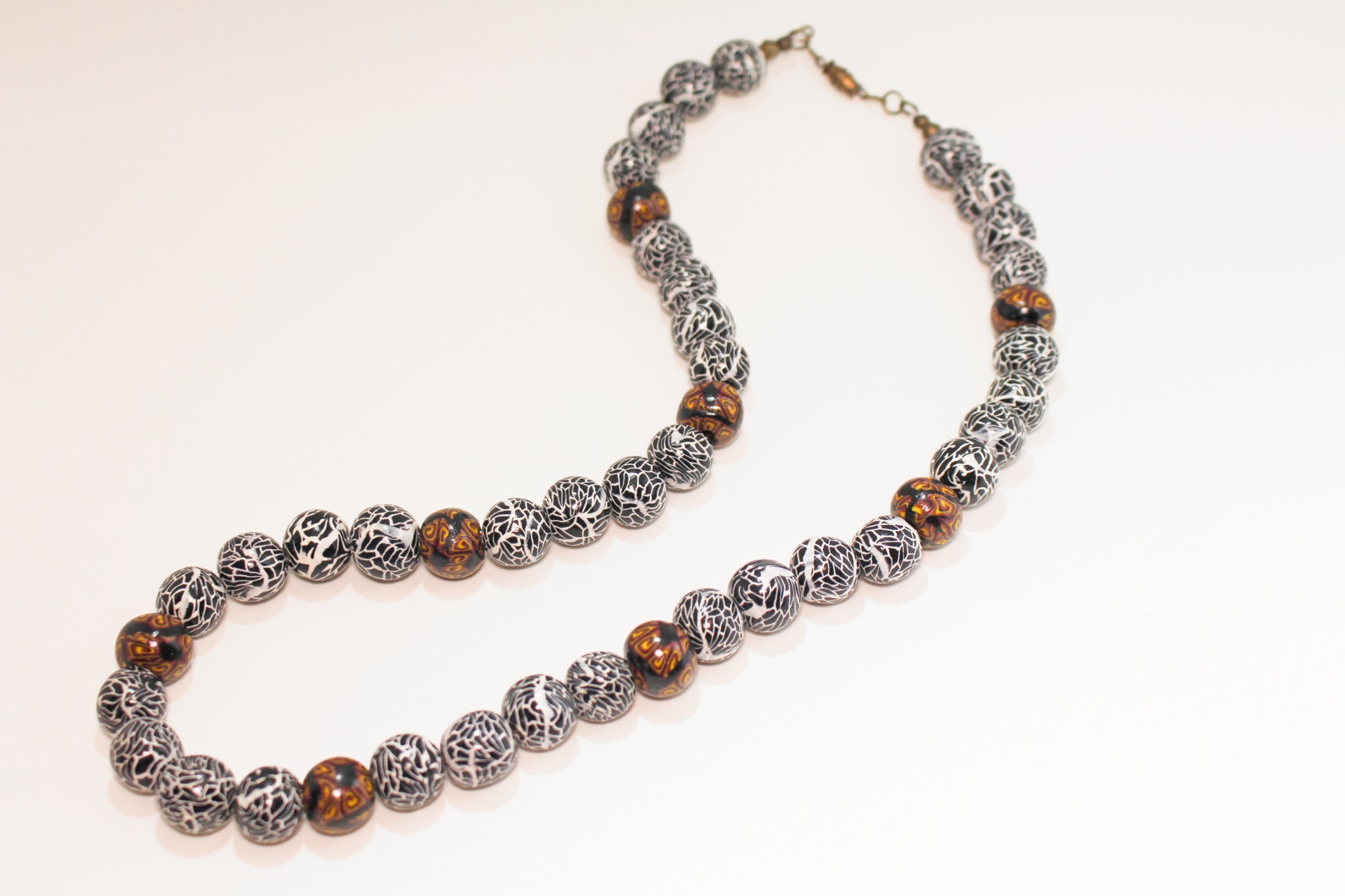 KD-SS007 The "Geode" Hand-Rolled 24 Inch, Gender-Neutral Necklace
