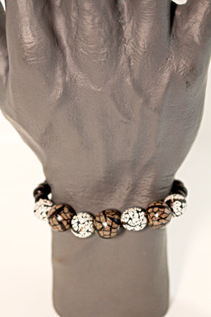 KD-SS009 The "Helix" Hand-Rolled Gender Neutral Stretch Bracelet