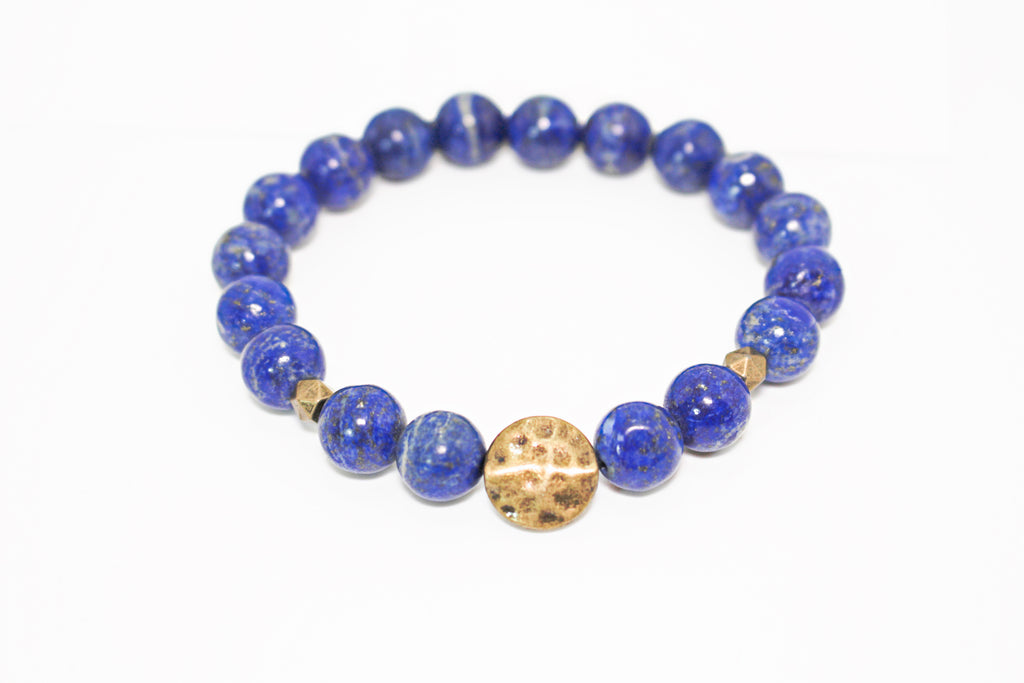 KD-0111 Lapis Lazuli Stretch Bracelet