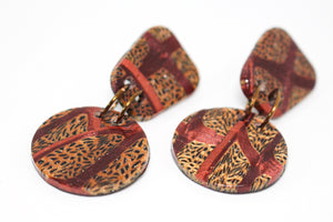 KD-0115 Animal Print Post Earrings