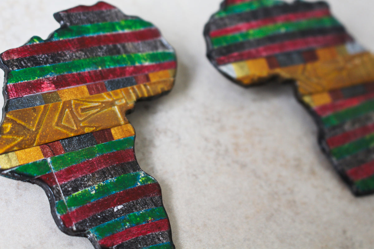 KD-0080 Pan-Africa Post Earrings