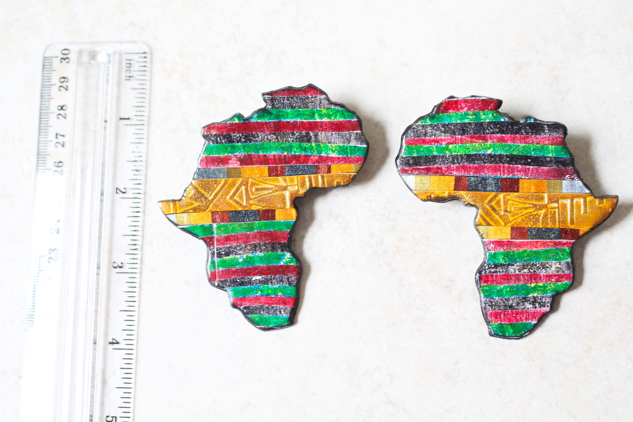 KD-0080 Pan-Africa Post Earrings