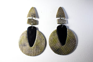 KD-0087a Lulu Gray Statement Earrings