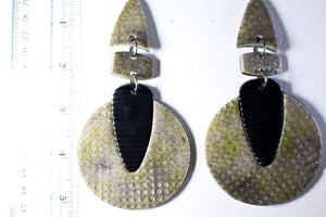 KD-0087a Lulu Gray Statement Earrings