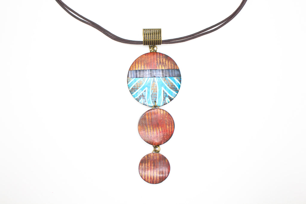 KD-1136 3-Tiered Artisan Focal Necklace