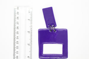 KD-1120 "Morgan" Purple Geometric Modern Drop Posts