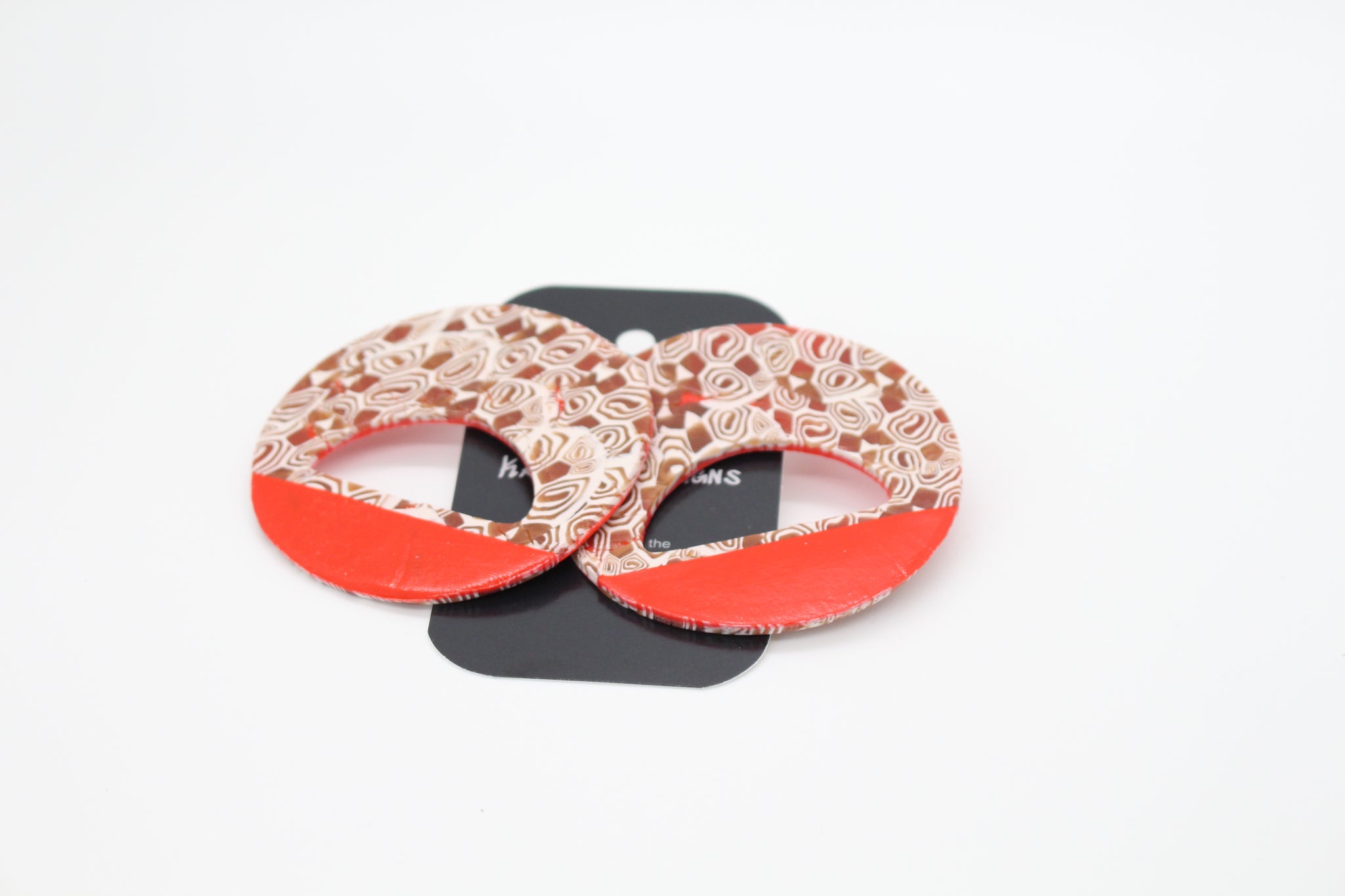 KD-1132 Artisan Coral Red/Brown Multi Posts