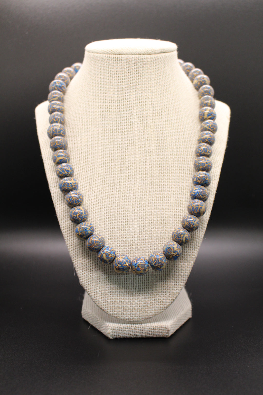 KD-SS001 "Lotus" Pale Blue Hand-Rolled, 22 Inch Gender Neutral Necklace